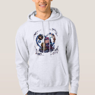 Sudadera Amor Celestial Padre, Madre e Hijo Arte Espacial