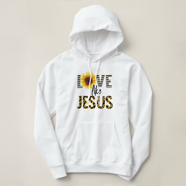 Sudadera Amor Como Camisas Jesús (Diseño del anverso)