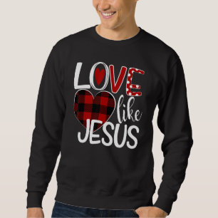 Sudadera Amor Como Jesús Búfalo Tocó Corazón