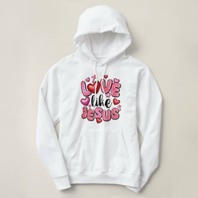 Sudadera amor como Jesús San Valentín (Diseño del anverso)