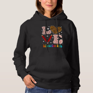 Sudadera Amor Corazón Bibliotecario Vida Leopardo Cuadros R