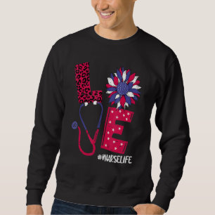 Sudadera Amor Corazón Stethoscope Enfermería Vida 4 De Juli
