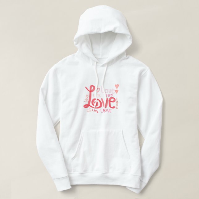 Sudadera AMOR Cordón Cúmulo Unisex (Diseño del anverso)