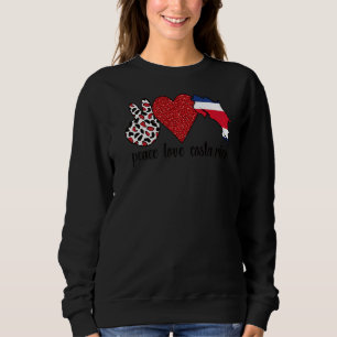 Sudadera Amor Costa Rica Orgullosa Bandera Costarricense