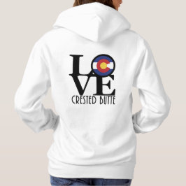 Sudadera AMOR Crested Butte Colorado (impresión posterior)