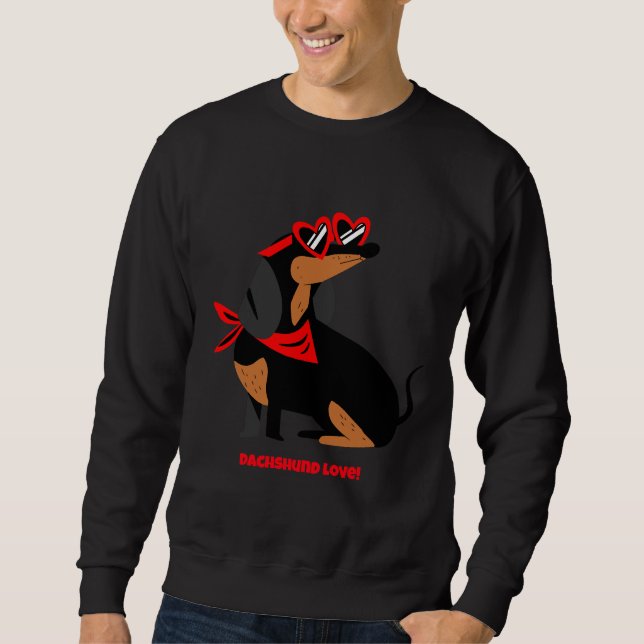 Sudadera ¡Amor Dachshund! (Anverso)