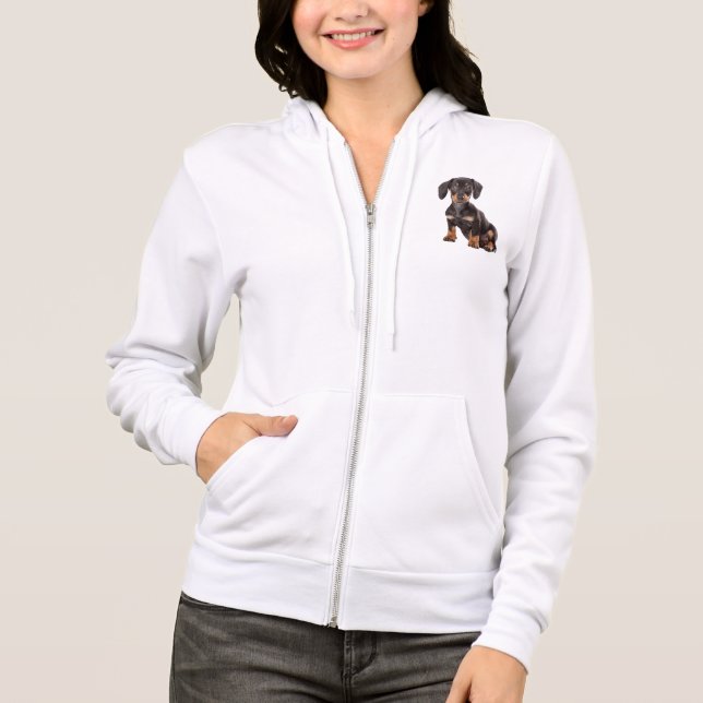 Sudadera Amor Dachshund Perro Cachorro Suero (Anverso)