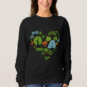 Sudadera Amor de árbol verde