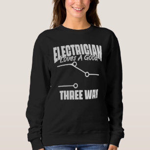 Sudadera Amor de Electricista Buen Cableado de Tres Vías Ch