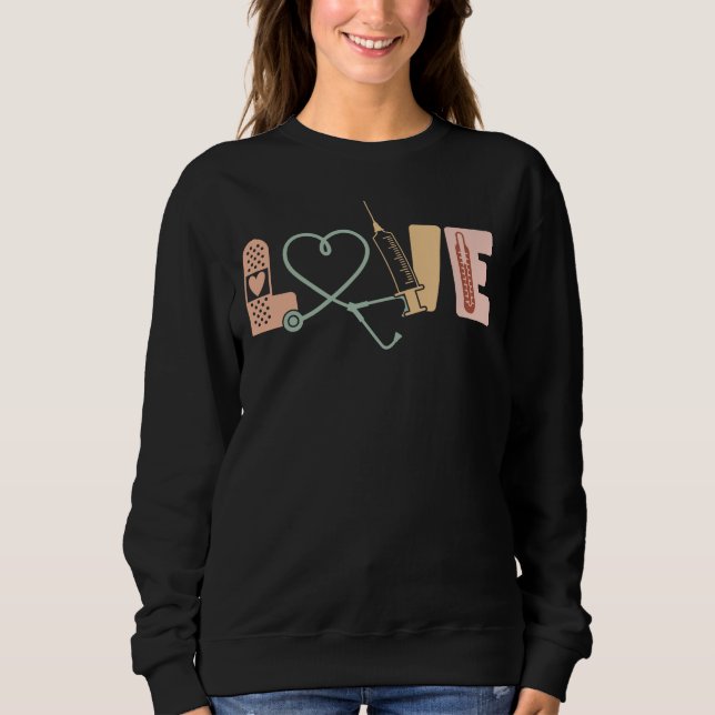 Sudadera Amor de enfermera venado personalizado (Anverso)