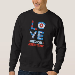Sudadera Amor de Mujeres Asistente Médico Enfermera Clínica