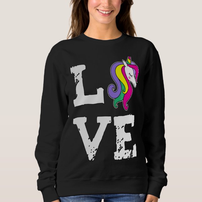 Sudadera Amor de Unicornio (Anverso)