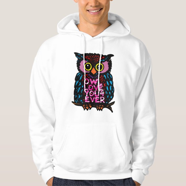 SUDADERA AMOR DEL BÚHO USTED 4 NUNCA (Anverso)
