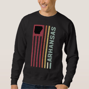 Sudadera Amor Del Estado Retro De Vacaciones Bienvenido Map
