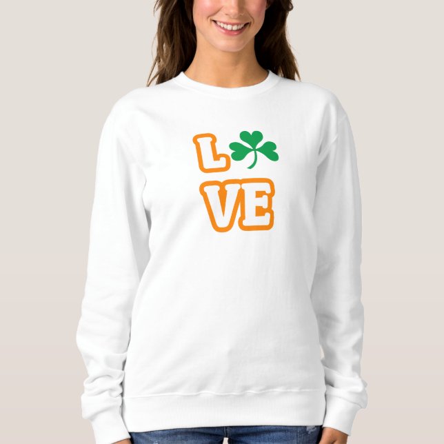 Sudadera "AMOR" (EDICIÓN DE SAINT PATRICK) Camisas suaves (Anverso)