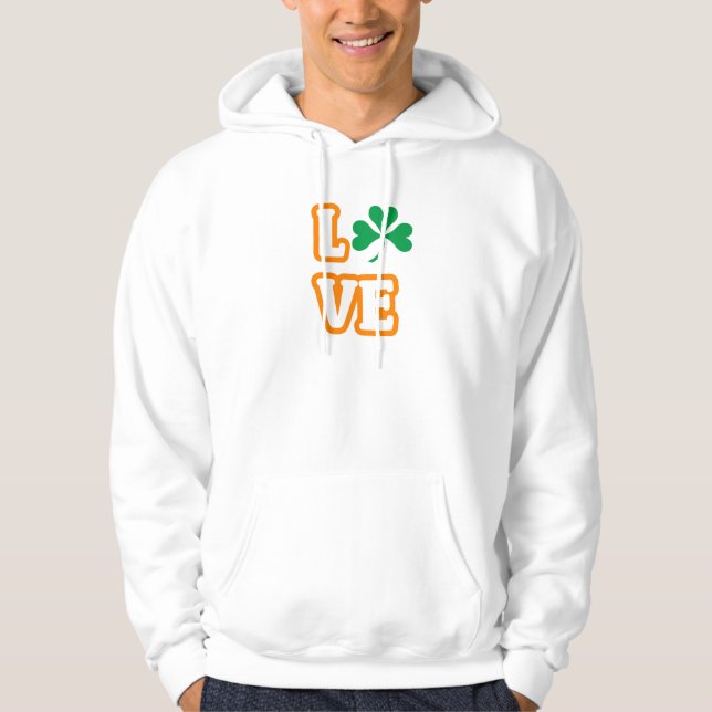 Sudadera "AMOR" (EDICIÓN DE SAINT PATRICK) Hoodie (Anverso)