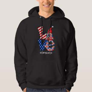 Sudadera Amor Enfermera de la vida Stethoscope Patriótico 4