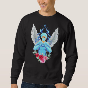 Sudadera Amor Enfermera Floral Con Alas Ángel Para Hombres