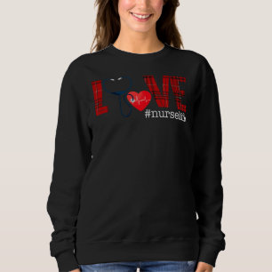 Sudadera Amor Enfermera Vida Búfalo Funny Clínica de Enferm