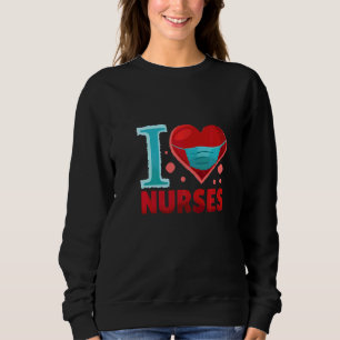 Sudadera Amor enfermeras máscara facial médico medicina