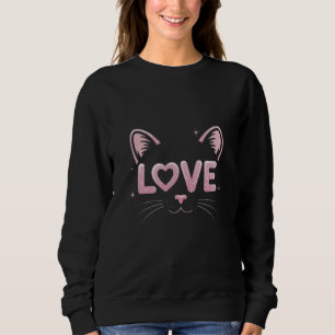 Sudadera Amor Felino Perfecto Gatito Enamorado Amor Michi A