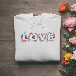 Sudadera Amor Floral Flor de Amor Botánico Corazón
