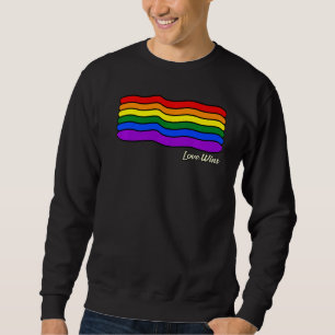Sudadera Amor Gana Bandera Arcoiris Gay Lgbtq Mes Partidari