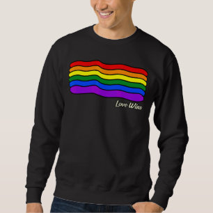 Sudadera Amor Gana Bandera Arcoiris Gay Lgbtq Mes Partidari