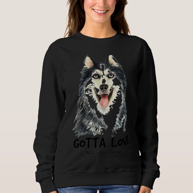 Sudadera Amor Husky Siberiano (Anverso)
