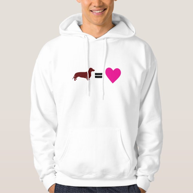 Sudadera Amor igual de los Dachshunds (Anverso)