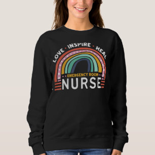 Sudadera Amor Inspire Sala de Emergencia Sanación Enfermerí