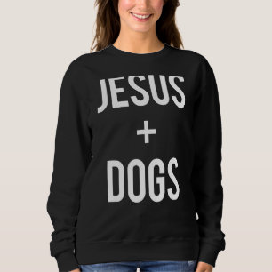Sudadera Amor Jesús Y Perros Mascota León Fe Graciosa Crist