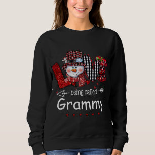 Sudadera Amor llamado Grammy Snowman Navidades Red Pla