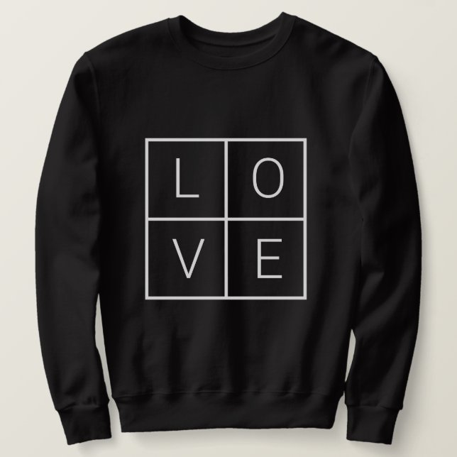 Sudadera Amor Minimalista (Anverso del diseño)