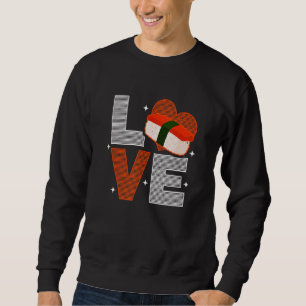 Sudadera Amor Musubi Chef De Sushi Comida Japonesa Hawaiana