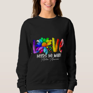 Sudadera Amor No Necesita Palabras Apropiación Al Autismo