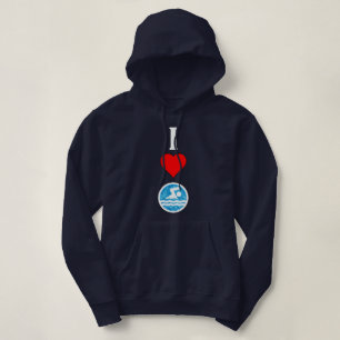 Sudadera Amor para mujer de la natación y del nadador I de