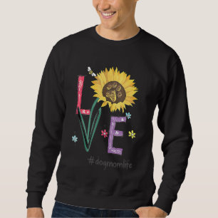 Sudadera Amor Perro Mamá Vida Girasol por el Día de la Madr