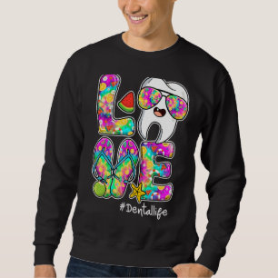 Sudadera Amor Piña Estetoscopio Tye Dye Dental Life Suma