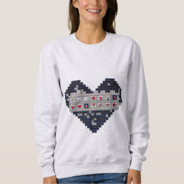 Sudadera Amor Pixelado