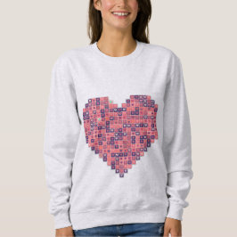 Sudadera Amor Pixelado