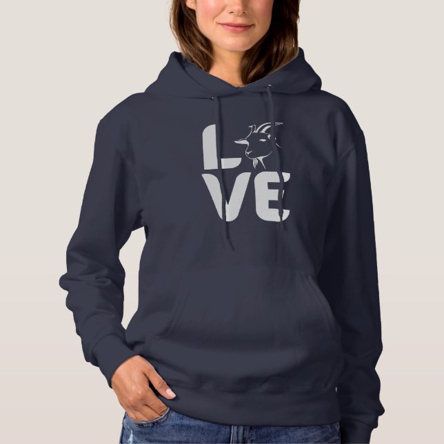 Sudadera Amor por la cabra como O (Anverso)
