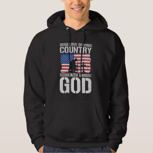 Sudadera Amor Por La Fe Del País En Dios