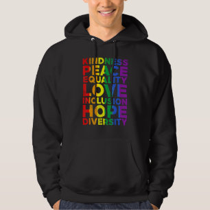 Sudadera Amor por la igualdad Amor Lgbtq Bandera Arcoiris O