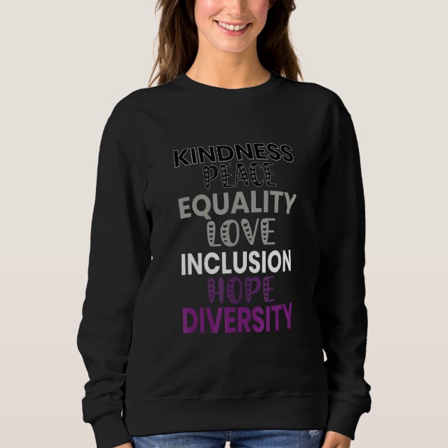 Sudadera Amor por la Paz Igualdad Inclusión Esperanza Diver (Anverso)