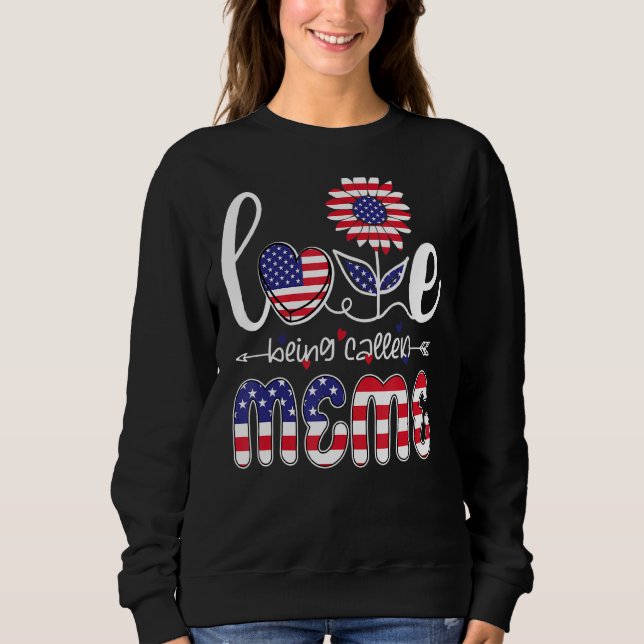 Sudadera Amor Por Ser Llamado Meme Sunflower American 4 De  (Anverso)