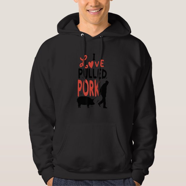 Sudadera Amor Pulled Pork Barbecue Steak Grill Master Barbe (Anverso)