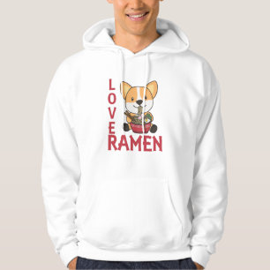 Sudadera Amor Ramen Cute Corgi Kawaii Perros fideos