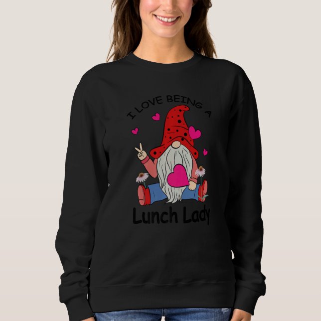Sudadera Amor Ser Almuerzo Lady Gnome Kitchen Cafetería Tra (Anverso)