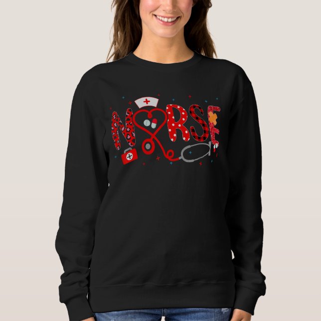 Sudadera Amor Stethoscope Enfermera Semana 2022 Leopard Pla (Anverso)